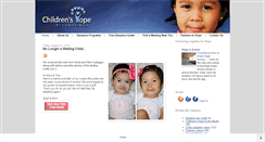 Desktop Screenshot of adoptblog.childrenshope.net